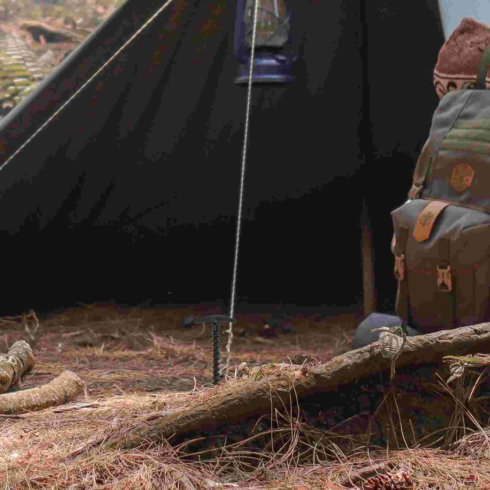10Pcs פלסטיק יתדות האוהל קמפינג פג אוהל ציפורניים הקרקע עוגנים החופה ההימור התמונה 1