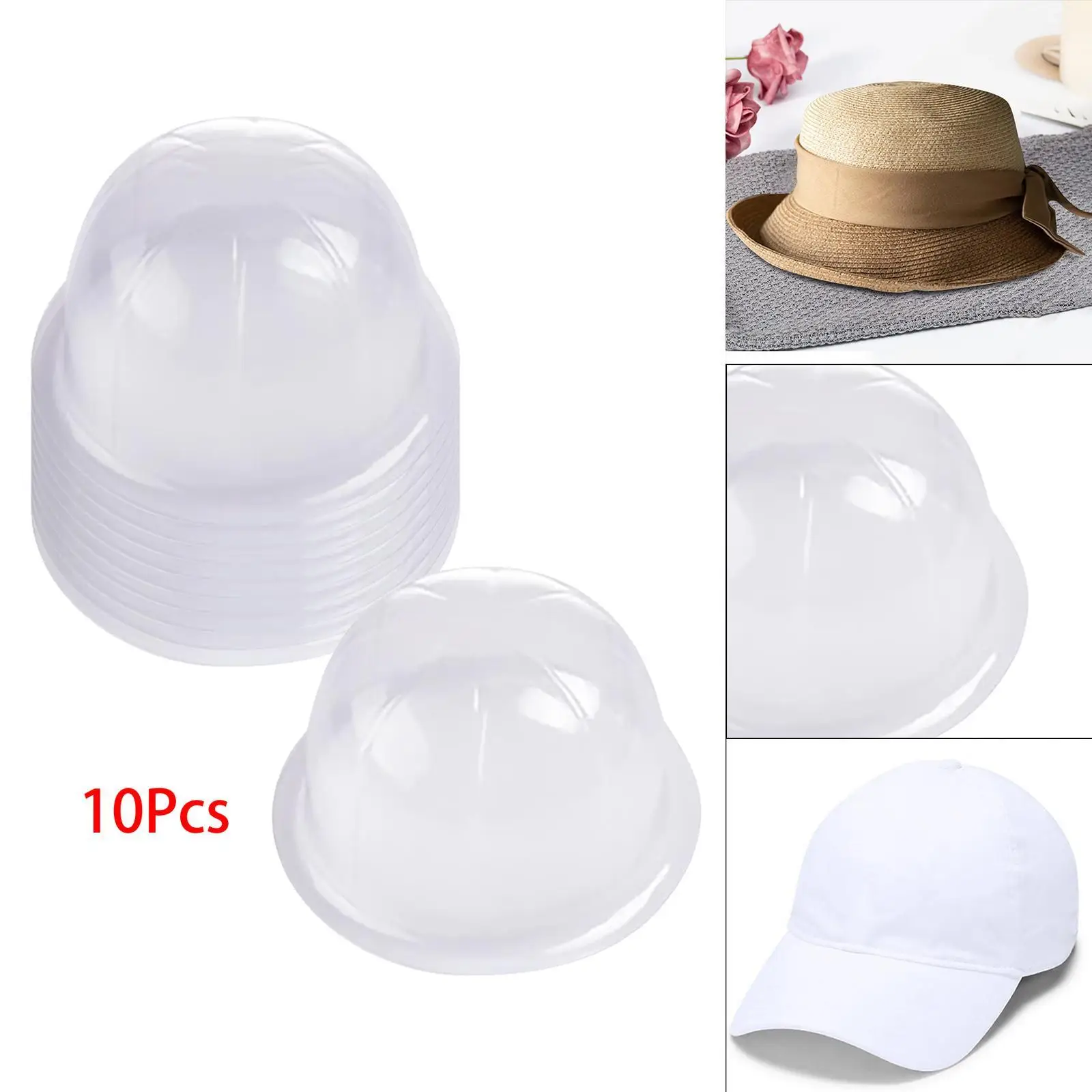 10x שולחן כובע לעמוד מתלה כובע מחזיקי מחזיק מדף הבית נסיעות התמונה 1