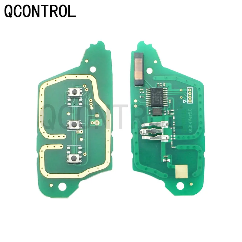 QCONTROL 3 כפתורים רכב מרחוק מפתח חליפת רנו Scenicchip ו 433MHz מגאן III III הכשרון 2009-2015 עם ID46 pcf7961 התמונה 3