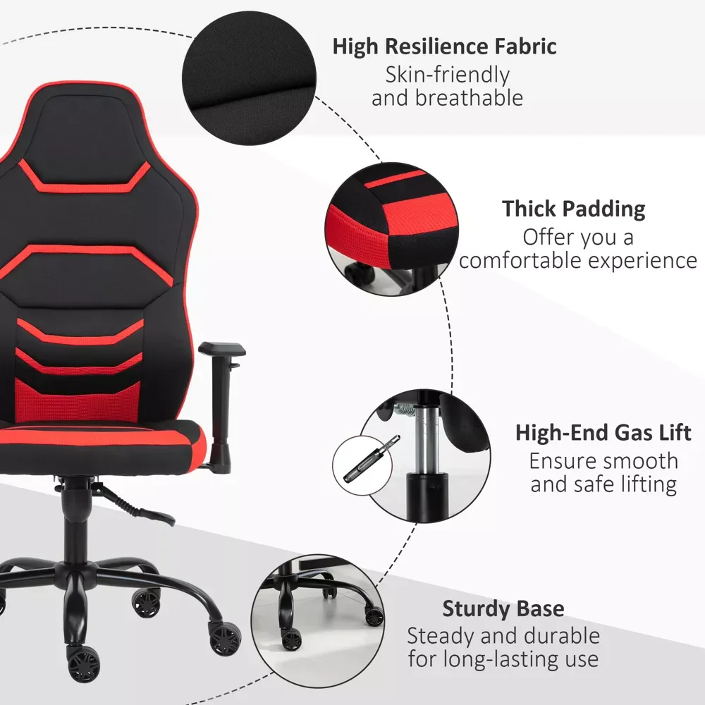 גבוהה מירוץ סגנון המשחקים המשרד כיסא המחשב הביתי המשימה כיסא עם משענת יד, כסא על גלגלים התמונה 2
