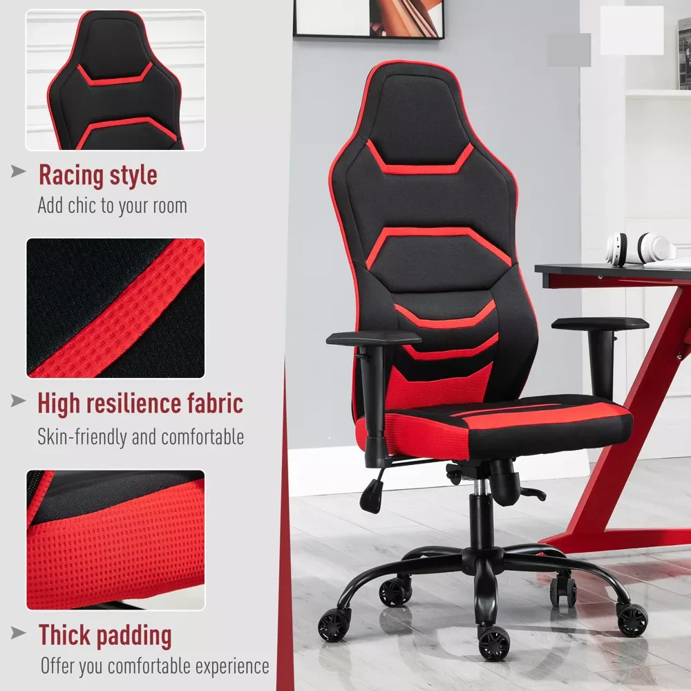 גבוהה מירוץ סגנון המשחקים המשרד כיסא המחשב הביתי המשימה כיסא עם משענת יד, כסא על גלגלים התמונה 5