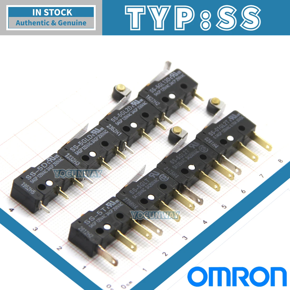חדש אותנטי מקורי OMRON יפן Micro Switch ה-אס. אס 01GL2T 5D 5-FT 5GL2D 5GL2T 5GL13D 5GLD 5GLT 5T התמונה 0