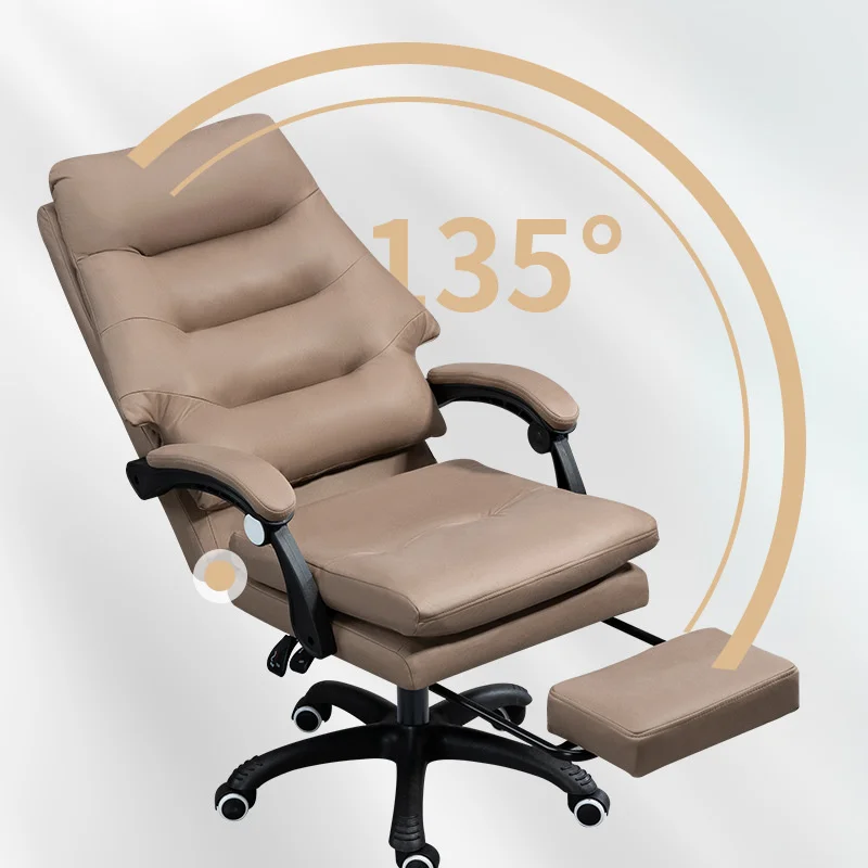 חדש ספה רכה כורסה ריהוט משרדי כסא מחשב, כסא ארגונומי מסתובב כורסה כיסא עור המשחק לחיות כיסא נוח. התמונה 2