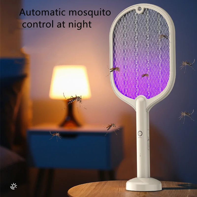 חשמלי נגד יתושים הרוצח הרעש הרוצח חשמלי זבובים נטענת USB קוטל חרקים מחבט רוצח יתושים זבובים התמונה 2
