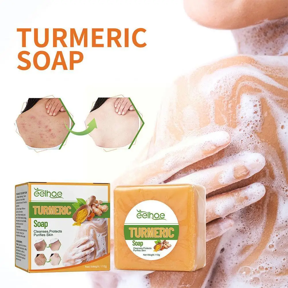 כורכום במקום ניקוי הפנים בסבון אנטי אקנה בעור להאיר סבון סבון כורכום בר טיפול הלבנת כתמים כהים לפנים הגוף להסיר G2O9 התמונה 0