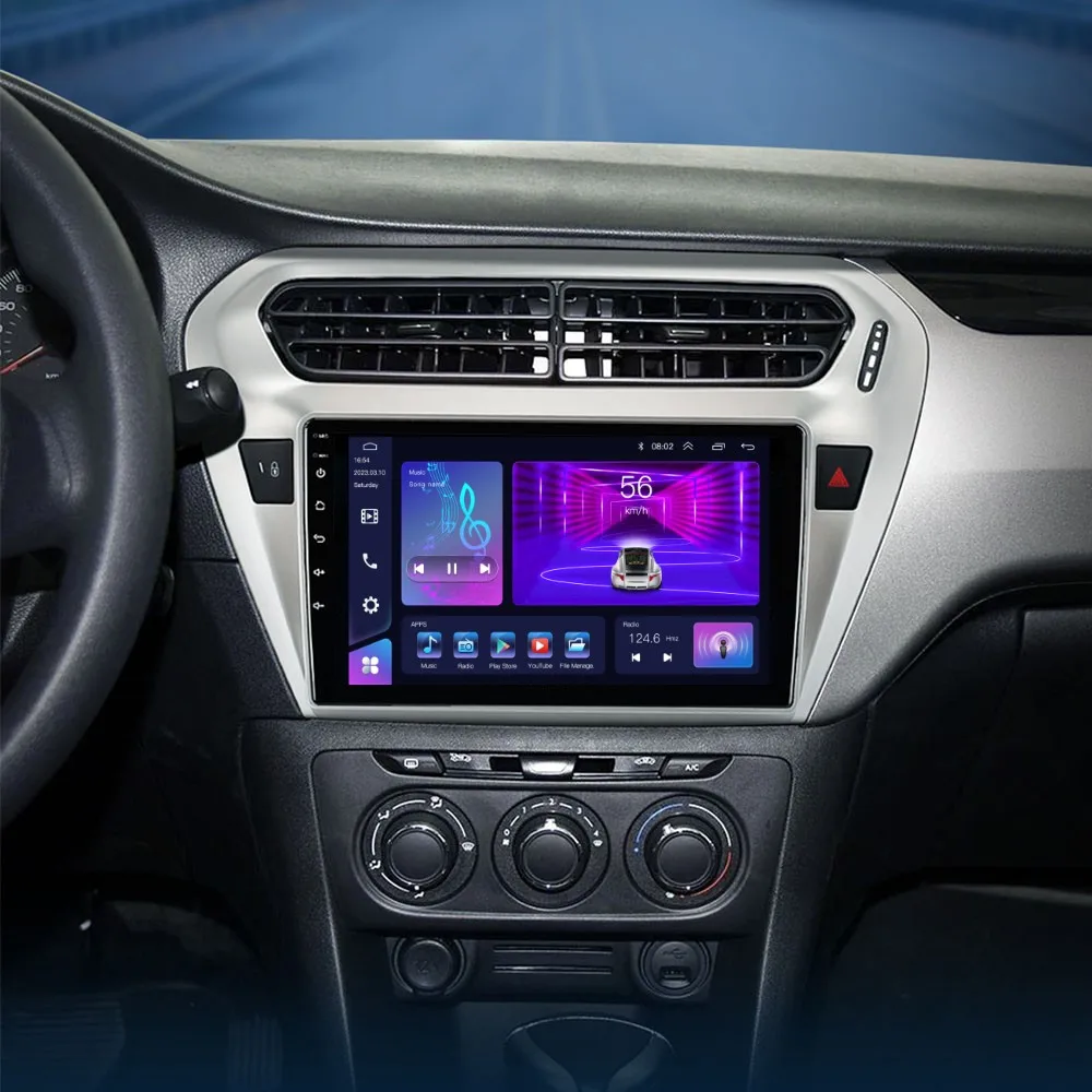 לינג Jiarui 4G אנדרואיד 12 המכונית וידאו נגן מולטימדיה ניווט GPS עבור פיג ' ו 301 וסיטרואן אליזה. רדיו 2013-2018 2 Din סטריאו התמונה 1