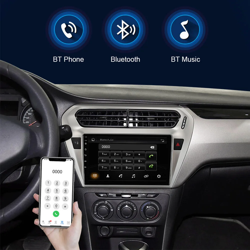 לינג Jiarui 4G אנדרואיד 12 המכונית וידאו נגן מולטימדיה ניווט GPS עבור פיג ' ו 301 וסיטרואן אליזה. רדיו 2013-2018 2 Din סטריאו התמונה 2