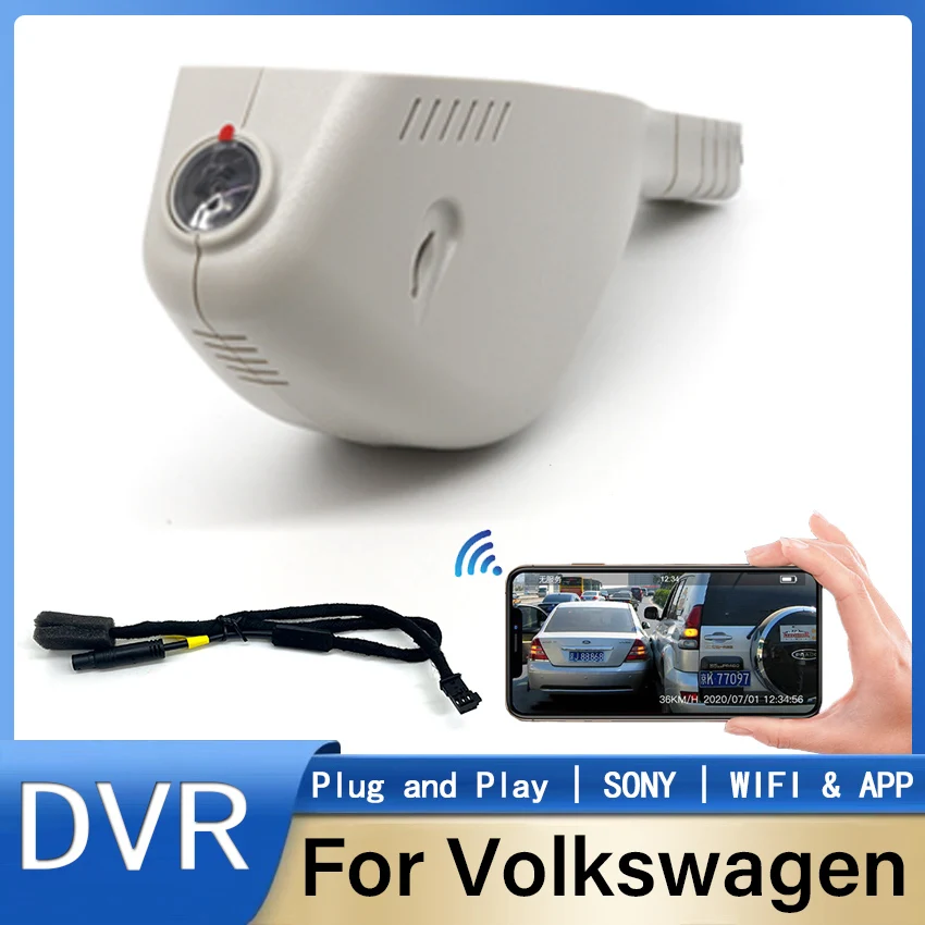 מכונית מוסתרים DVR-Wifi מקליט וידאו DashCam המצלמה HD עבור פולקסווגן עבור סקודה kodiaq אוקטביה a7 a5 מהיר פאביה מעולה Karoq יטי התמונה 0