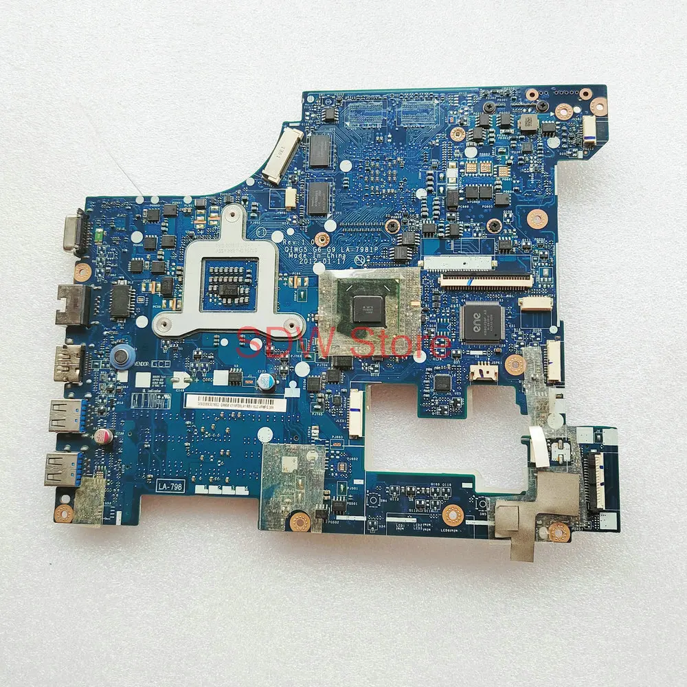 עבור Lenovo G580 המחברת לה-7981P מחשב נייד לוח אם QIWG5_G6 _G9 לה-7981P Mainboard HM76 DDR3 100% מבחן עבודה התמונה 1