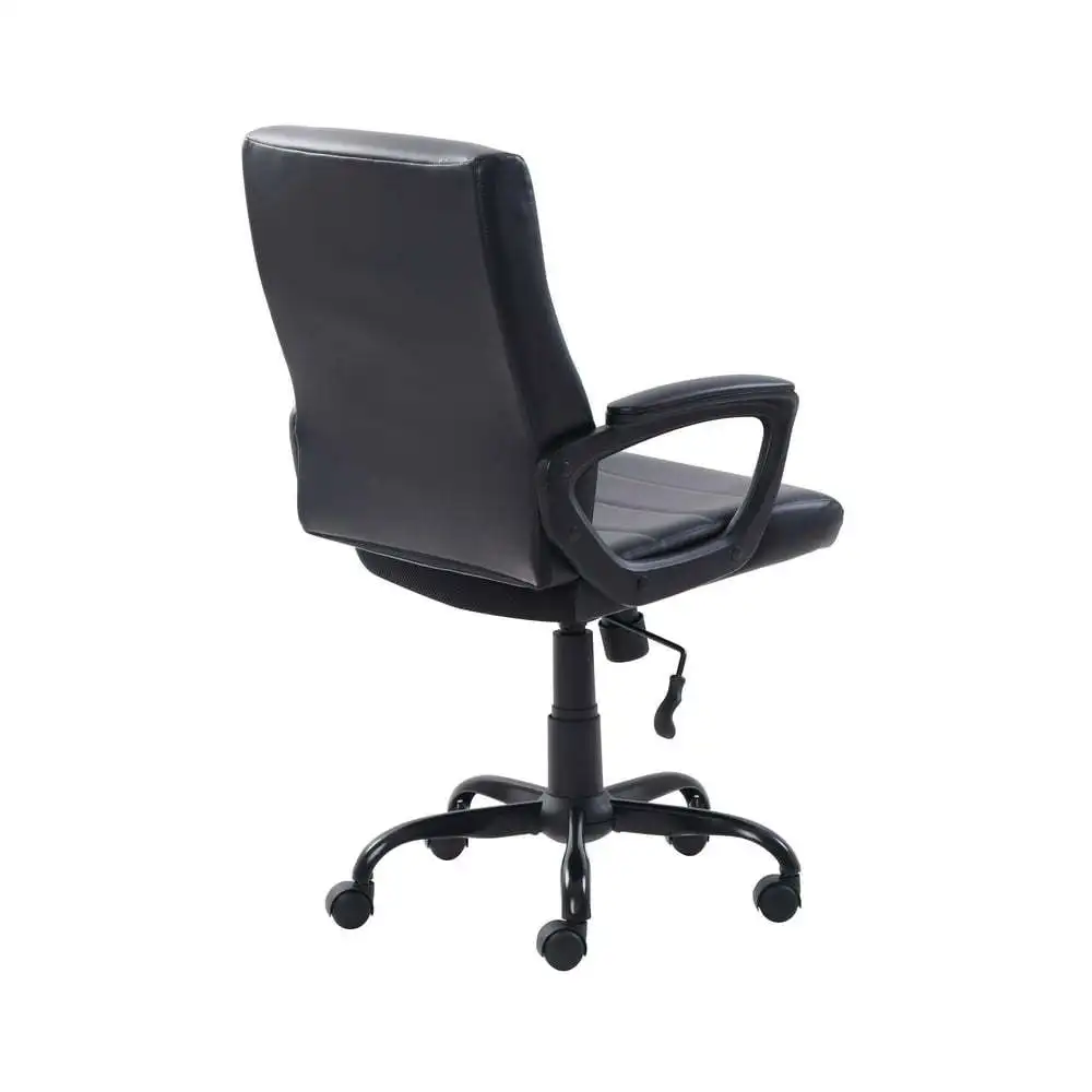 עור אמצע הגב מנהל המשרד של הכיסא, שחור קיפול הכיסא הכיסא רכה על שולחן האוכל הכיסא כורע כיסאות Silla de oficina התמונה 4