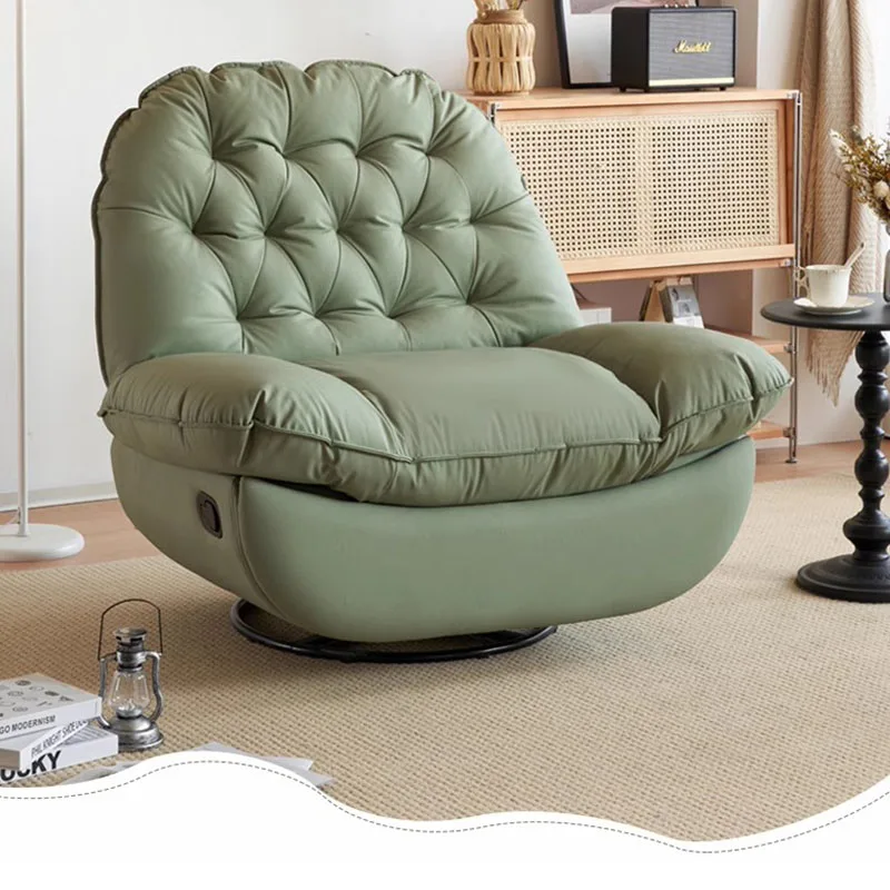 עצלן זרוע הכיסא הנייד המודרני עור מדיטציה נוח יוקרה הכיסא השינה Sillones פארא-Sala De Estar הרהיטים בסלון התמונה 0