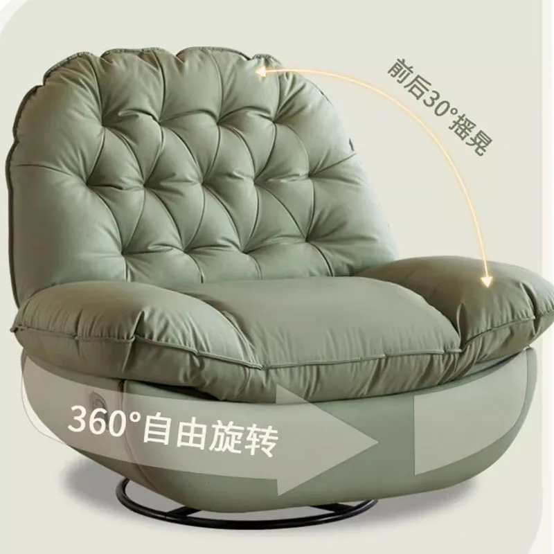 עצלן זרוע הכיסא הנייד המודרני עור מדיטציה נוח יוקרה הכיסא השינה Sillones פארא-Sala De Estar הרהיטים בסלון התמונה 4