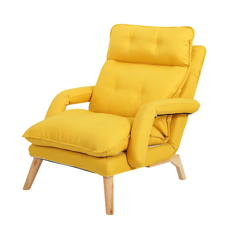 עצלן טרקלין כיסא שוכב שכיבה הכיסא עם הדום 4-ציוד משענת גב הסלון למידה WatchingTV פנאי יחיד ספה כסא התמונה 0