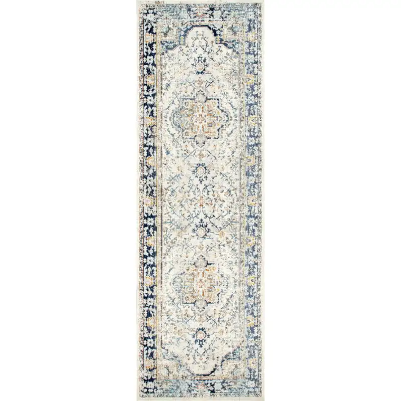 , פרסית-השראה יפה במצוקה הפרסי בהשראת מדליון שטיח: להוסיף קישוט וסגנון לבית שלך! התמונה 2