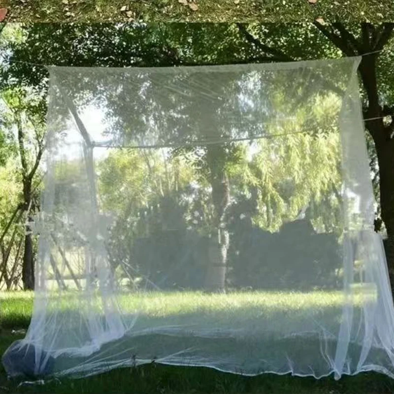 קמפינג כילה נגד יתושים מקורה חיצונית חרקים אוהל נסיעות האוהל דוחה חרקים דוחה פינת 4 פוסט החופה וילון מיטה להיות תלוי התמונה 0