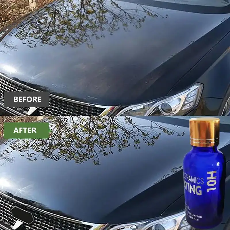 10שע קרמיקה ציפוי מכוניות High Gloss Anti-Scratch שעווה רכב פולנית קיט מהיר המעיל שעווה רכב פולנית סופר קרמיקה ציפוי התמונה 2