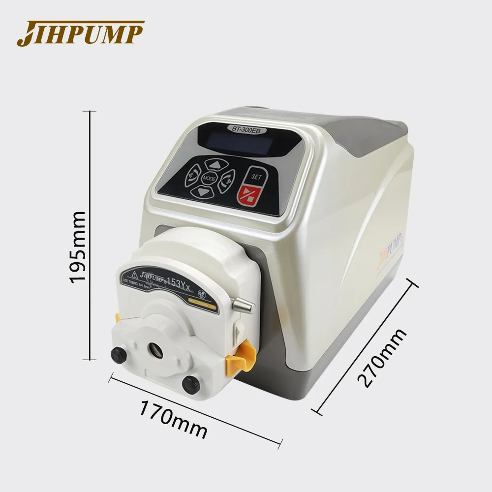 JIHPUMP צמיגה נוזלי 220v סרוו מנוע התעשייה הכימית מכונת מילוי צמיג זרימה גבוהה מעבדה משאבת peristaltic התמונה 1