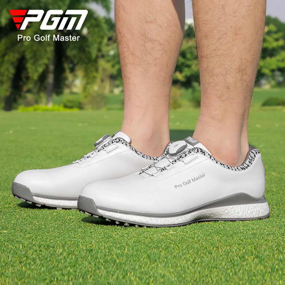 PGM חדש גולף נעלי גברים עמיד למים נעלי ספורט נגד החלקה נעלי ספורט ידית נעליים שרוכות גולף נעלי ספורט נעלי Mens נעלי גולף התמונה 0
