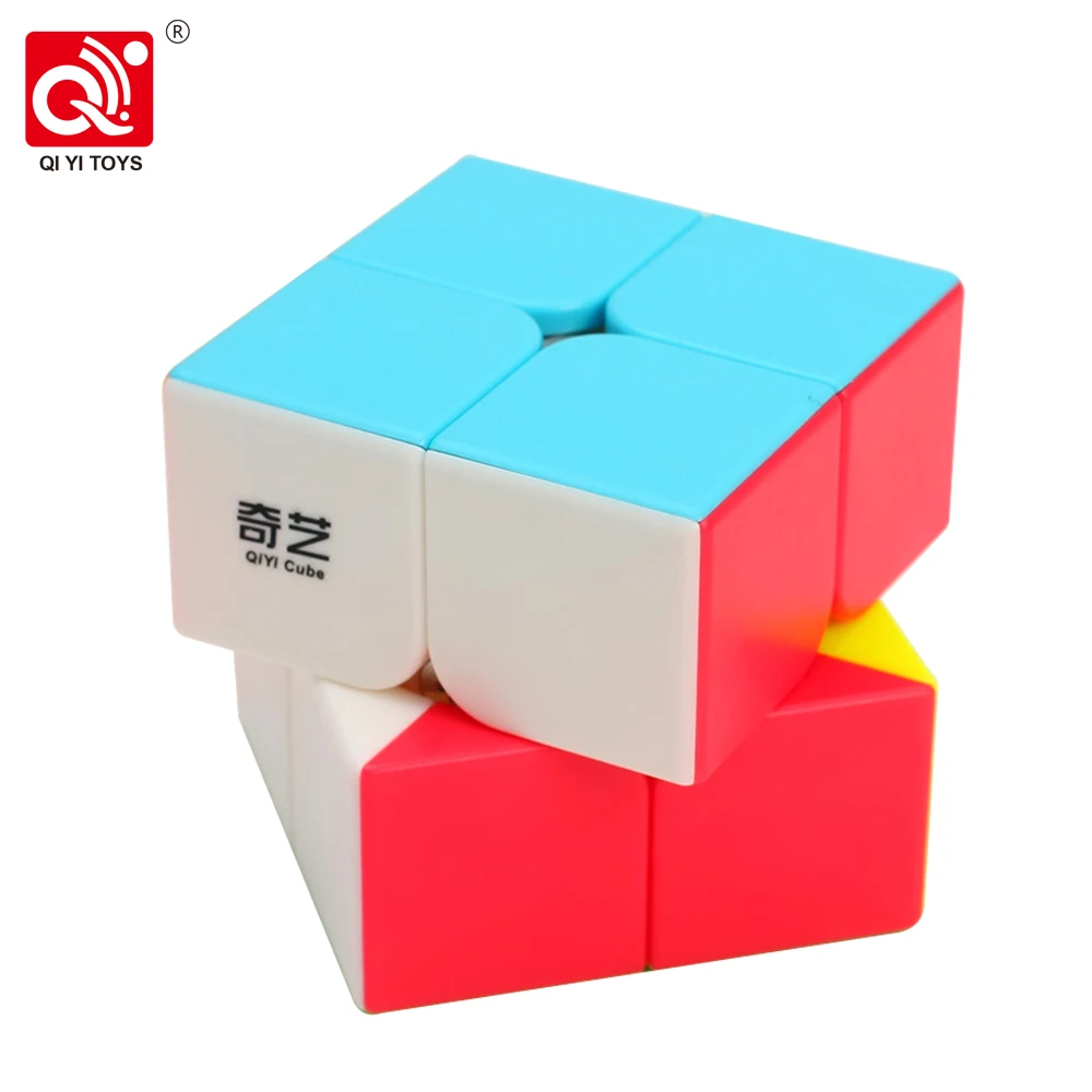 QiYi QiDi S2 2x2 קסם מהירות הקוביה מקצועי Stickerless פאזל לילדים מתנות Qiyi QiDi W Magic Cube צעצועים חינוכיים התמונה 1