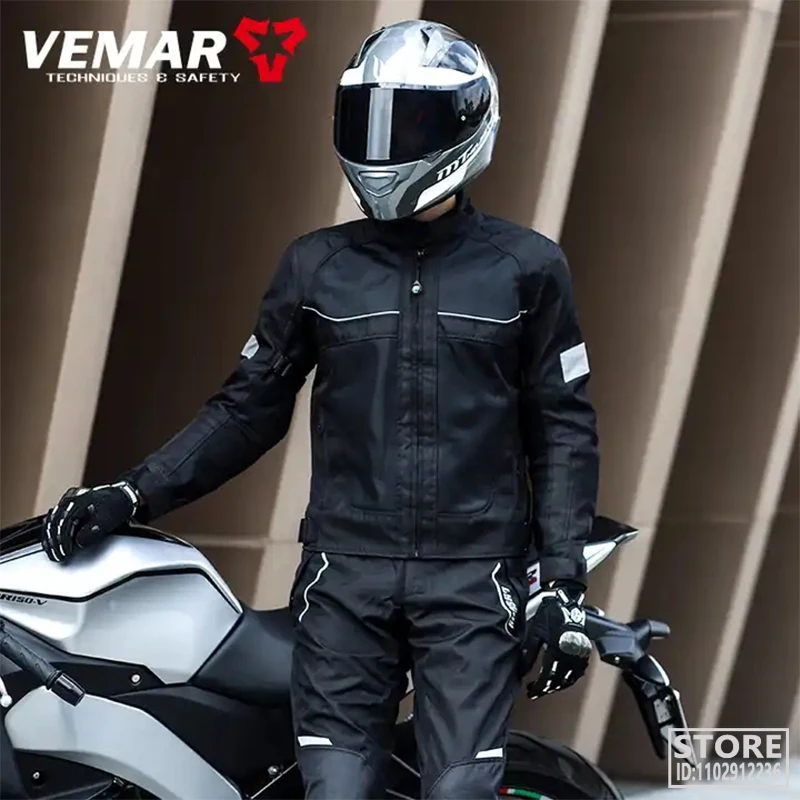 Vemar קיץ אופנוע ז 'קט של גברים מוטוקרוס' קט האופנוען ג ' קט מגן המעיל מירוץ רעיוני אוקספורד בגדים התמונה 1