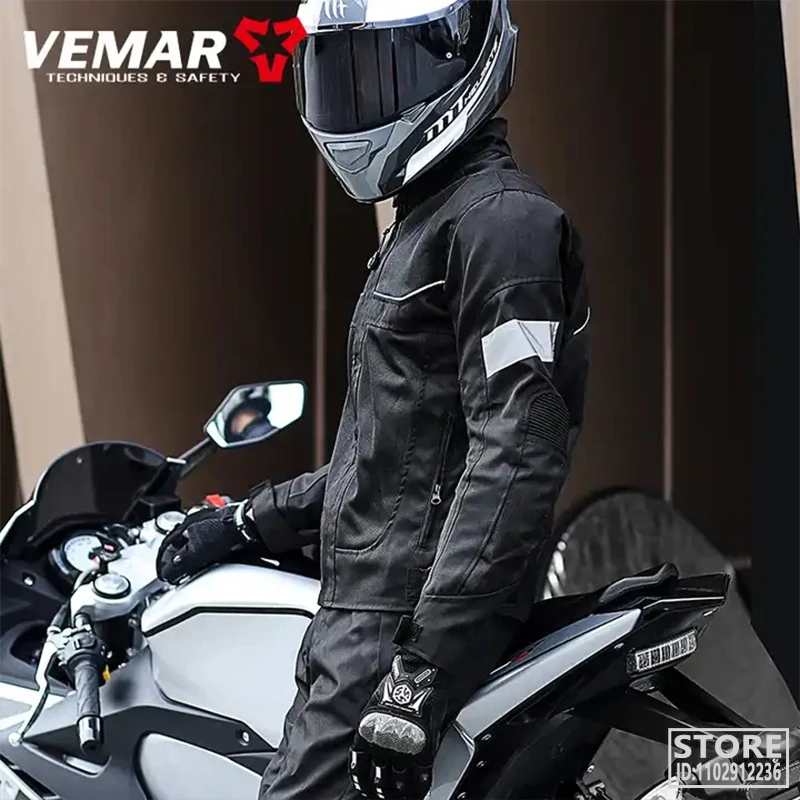 Vemar קיץ אופנוע ז 'קט של גברים מוטוקרוס' קט האופנוען ג ' קט מגן המעיל מירוץ רעיוני אוקספורד בגדים התמונה 2
