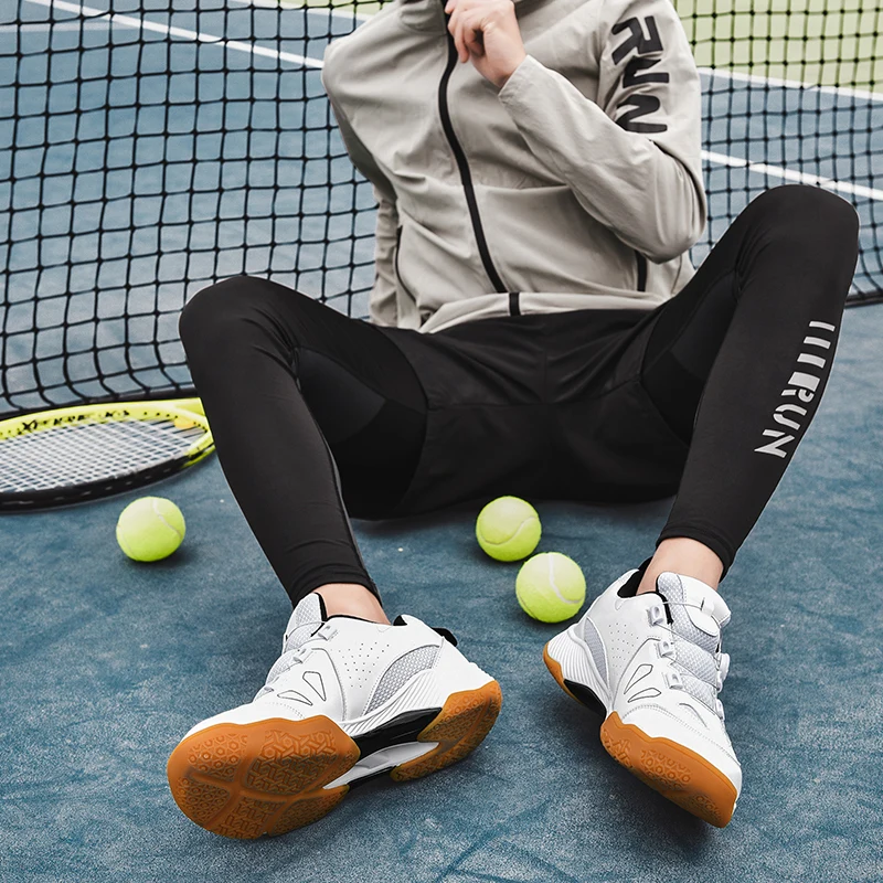מקצועי טניס, בדמינטון נעליים לגברים ונשים קל משקל אנטי להחליק שולחן טניס, בדמינטון נעליים התמונה 2